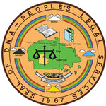 DNA People's Legal Services (Servicios Legales de la Gente de ADN) Logo